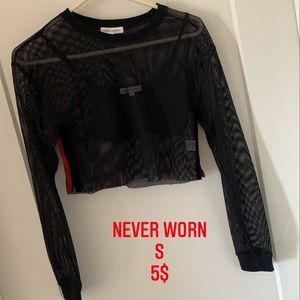 Long Sleeve Mesh top